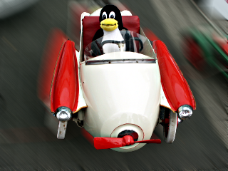 [racing Tux in 
Oldtimer]